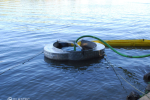 Circus weir oil skimmer