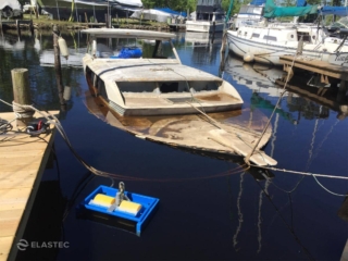 Elastec ミニオイルスキマー（沈没ボート付き）