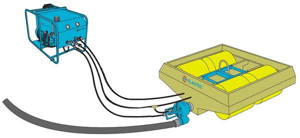 Electric hydraulic Magnum 100 skimmer