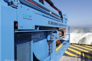 Launching system on deck