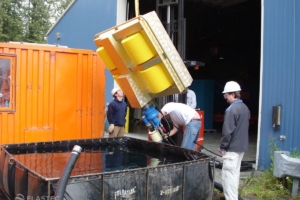Magnum 100 deployment in tank
