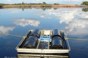 Magnum 200 at oil spill in a lake