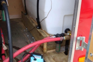 Steam system trailer interior