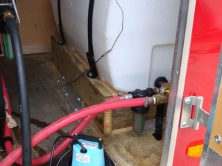 Steam system trailer interior