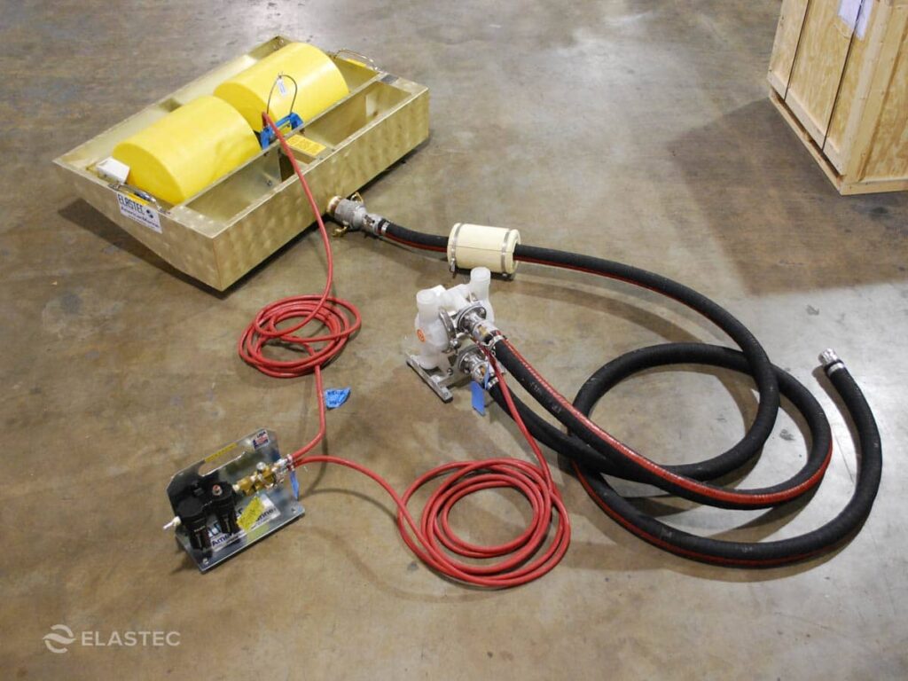 A TDS118 mechanical oil spill recovery system