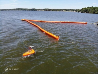 Escumadeira de óleo de disco ranhurado com BoomVane