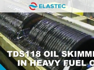 ELASTEC TDS118 oil skimmer skimming heavy fuel oil
