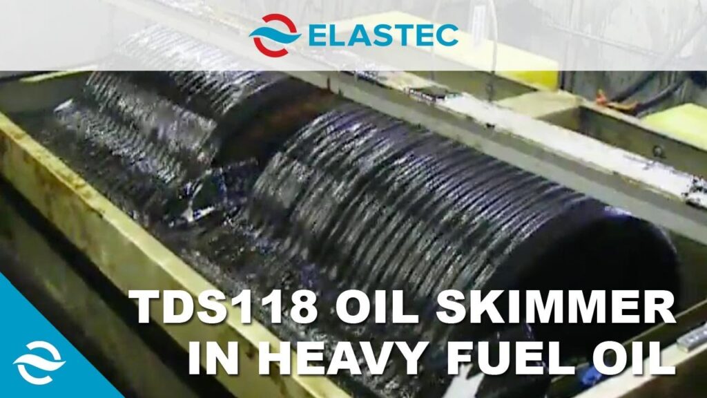 ELASTEC TDS118 oil skimmer skimming heavy fuel oil