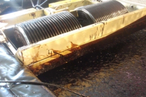 Oil skimmer test