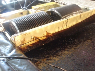 Oil skimmer test