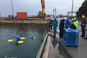 SeaSkater weir oil skimmer in Japan