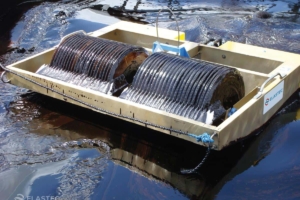 TDS118 oil skimmer in heavy oil