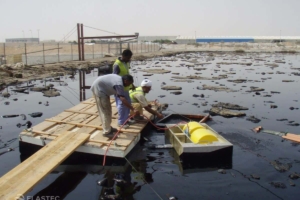 TDS118 skimmer in oil pit