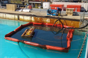TDS136 oil skimmer at OHMSETT test