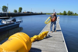 Barrel-O-Boom deployment