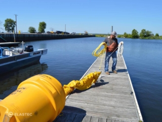 Barrel-O-Boom deployment