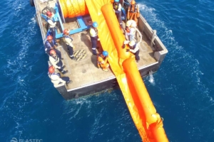 Boom reel deployment