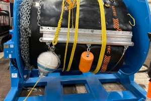 Boom reel with Rubbermax inflatable boom
