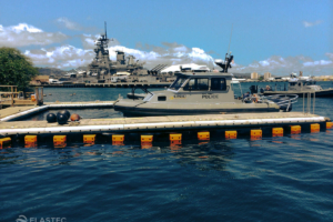 Elastec PermaFence around Navy Police dock
