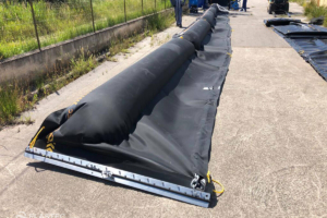 Elastec Rubbermax inflatable oil containment boom