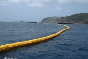 Elastec self-inflating oil containment boom