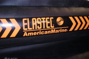 Detail of Elastec Rubbermax oil boom