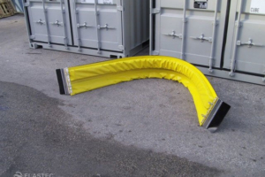 Detail of Flexibelt bunker containment boom