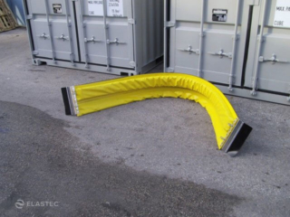 Detail of Flexibelt bunker containment boom