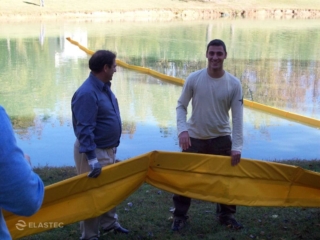 Detalle de la barrera contra escombros Economax