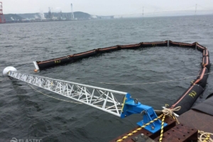 Rubbermax V-Sweep boom system
