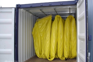 Supermax oil boom in container