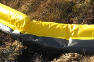 Tundraguard containment boom on ground