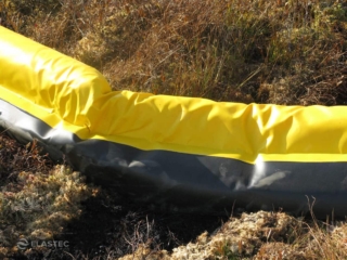Tundraguard containment boom on ground
