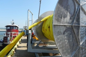 Boom reel deployment detail