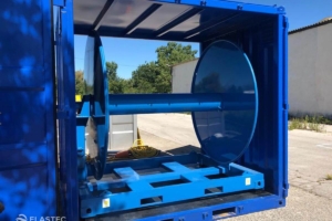 Boom reel in storage container 4