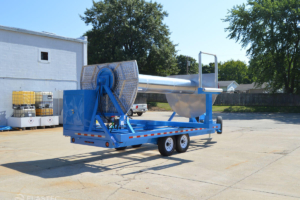 Boom reel with tool box