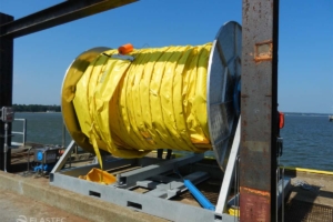 Boom reel with power pack