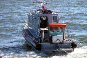 1M BoomVane on spill response vessel