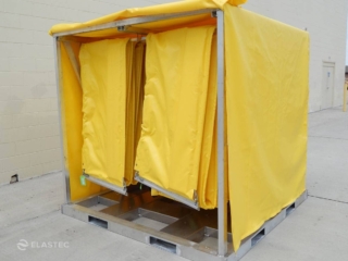 Containment boom rack