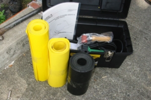 Fabric repair kit detail