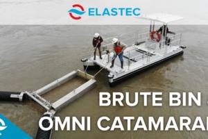 Floating Trash Collection | Brute Bin with Omni Cat