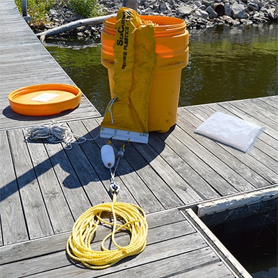 Barrel-O-Boom with pads