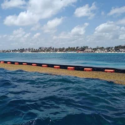 Beach Bouncer type 3 seaweed control barrier