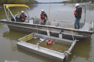 Brute Bin collection with boat
