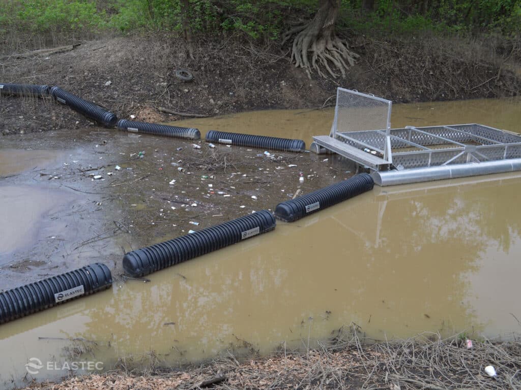 Dispositif de collecte de déchets flottable Brute Bin