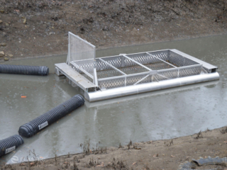 Brute Bin floating trash debris trap