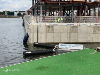 Brute Bin trash collection device in London Royal Docks