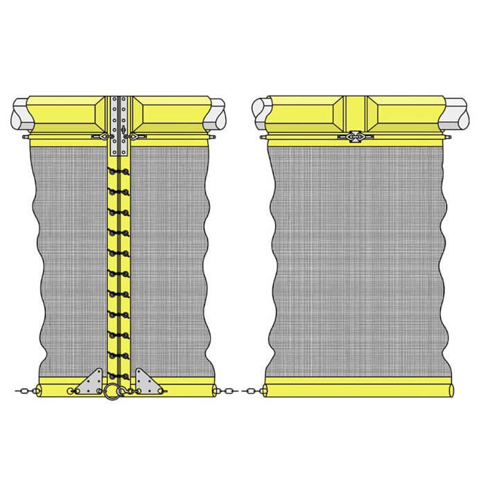 Filter cloth silt curtain