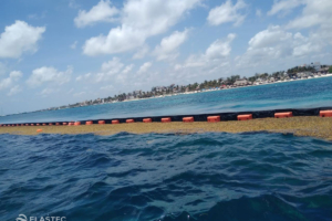 Floating Sargassum barrier