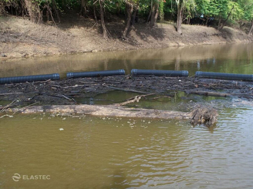 Brute Boom floating debris barrier